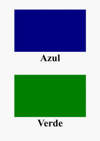 Azul y verde