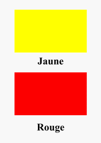 jaune et rouge